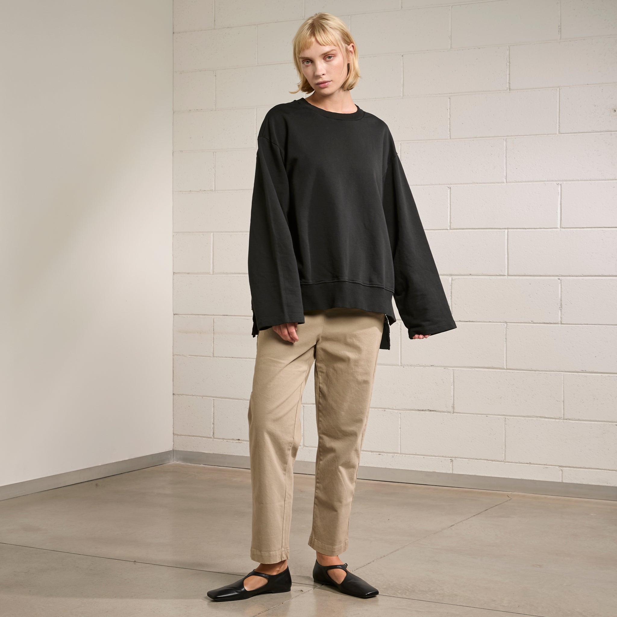 Felpa Over C/Spacchi