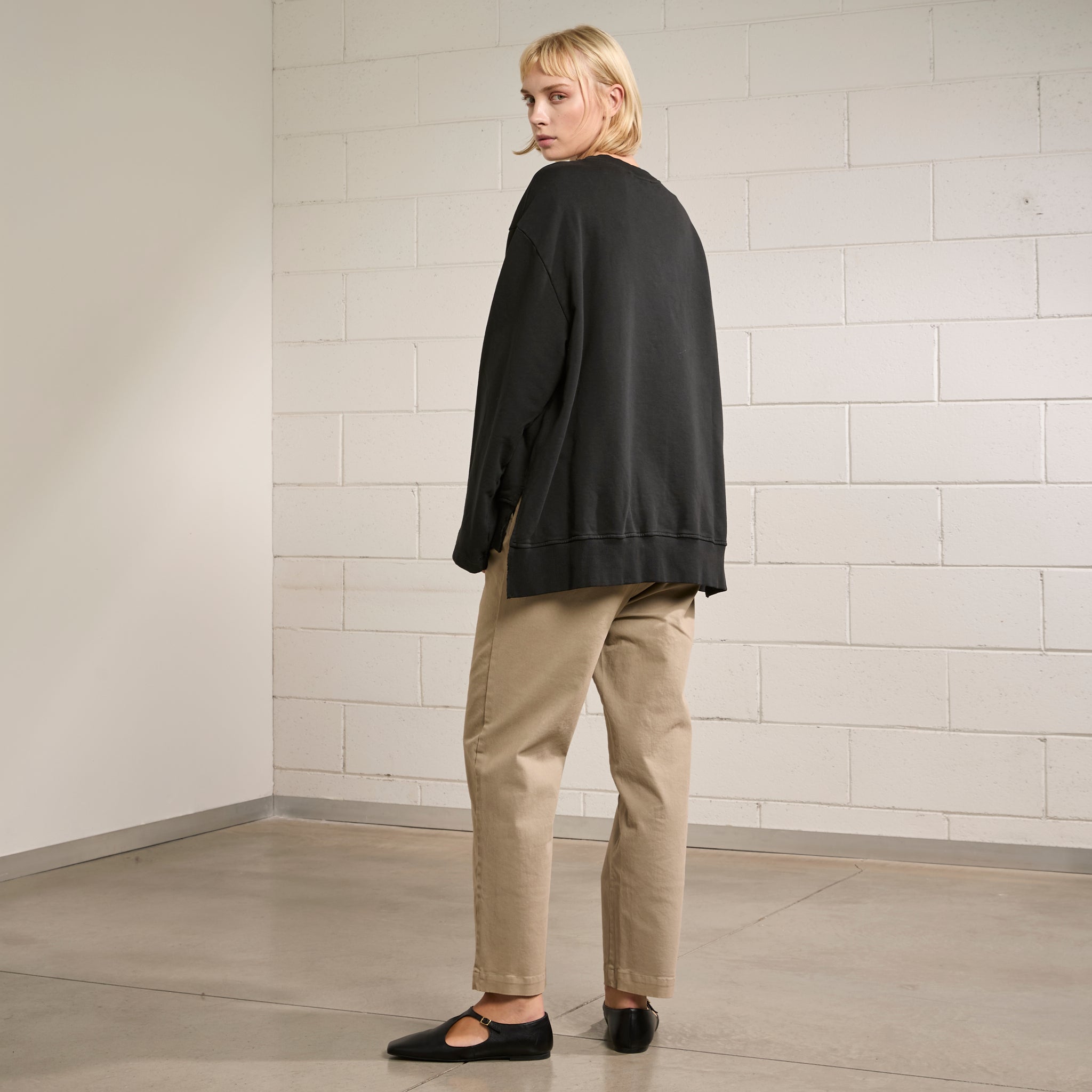 Felpa Over C/Spacchi