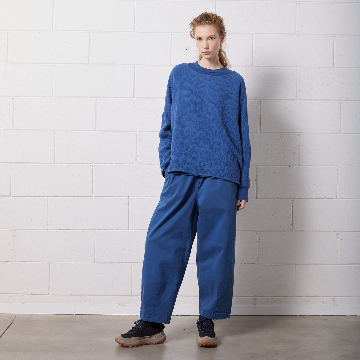 BLUSA BOXY MANICA LUNGA