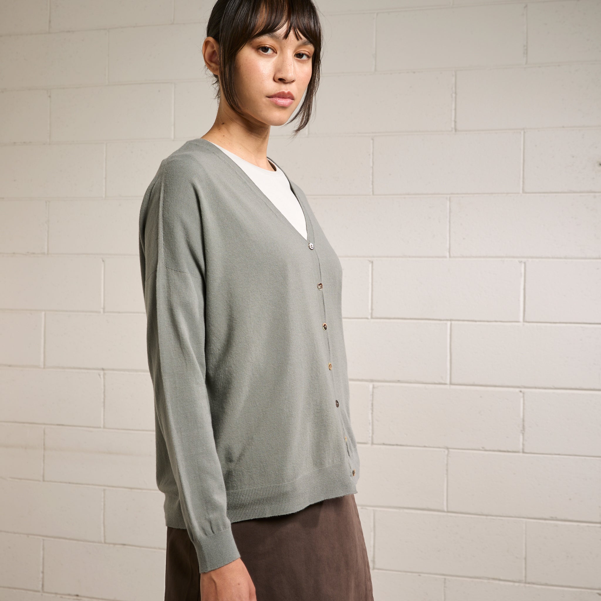 Cardigan Con Bottoni