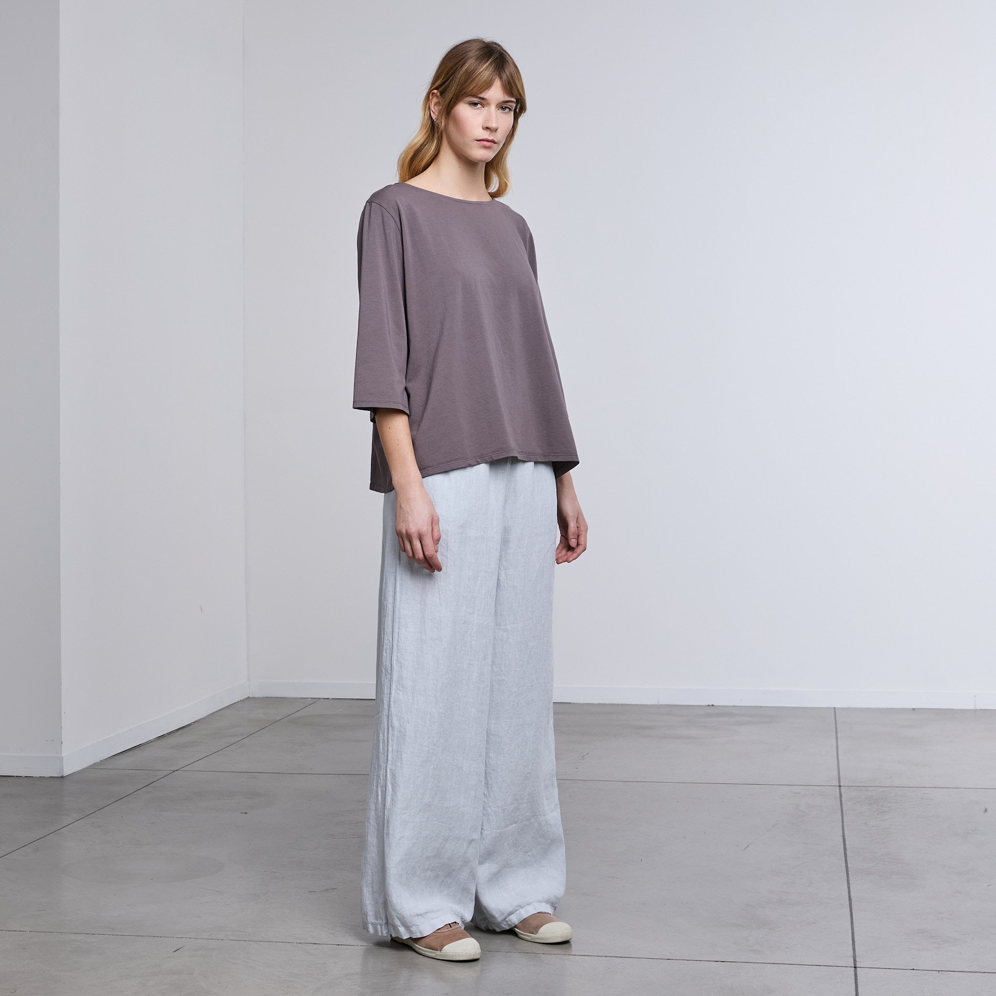 T-SHIRT A-SHAPE MANICA 3/4