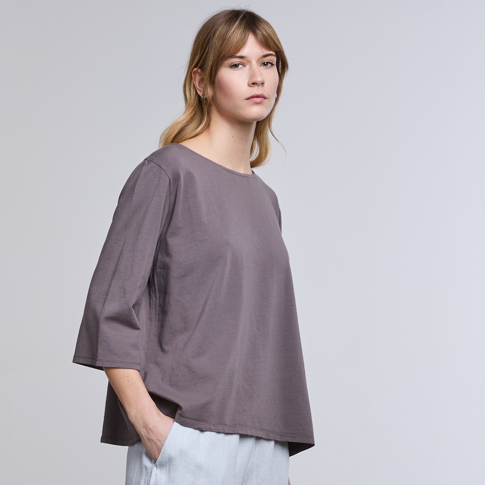 T-SHIRT A-SHAPE MANICA 3/4